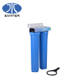 Alta pressão 2,5*20 polegadas Slim PP Caixa de filtro de água azul com entrada/outlet de bronze de 3/4 &quot;NW-BRK01